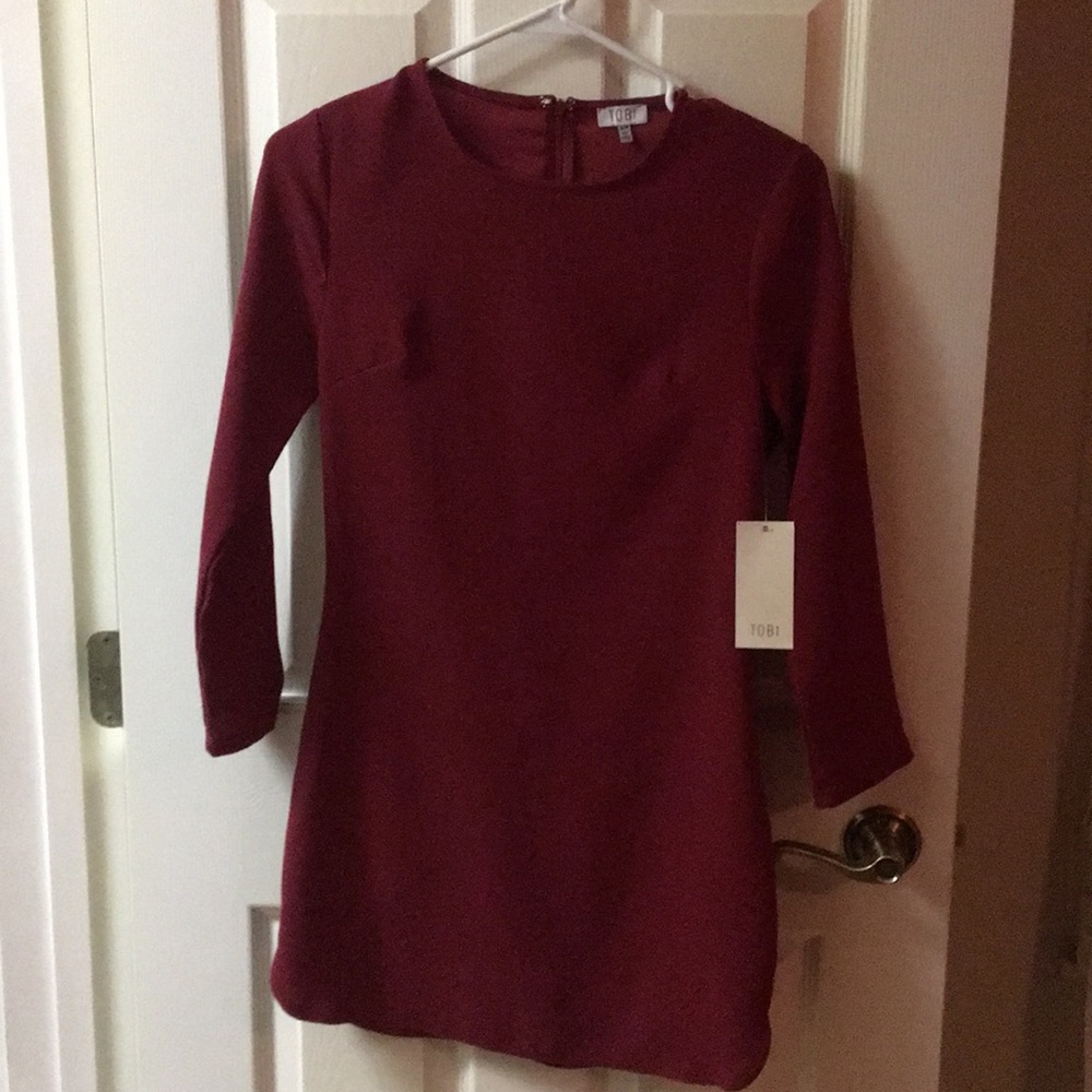 TOBI Dark Red Dress